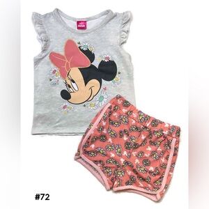 Disney Junior / Minnie Mouse Top & Shorts Set - Size 4T